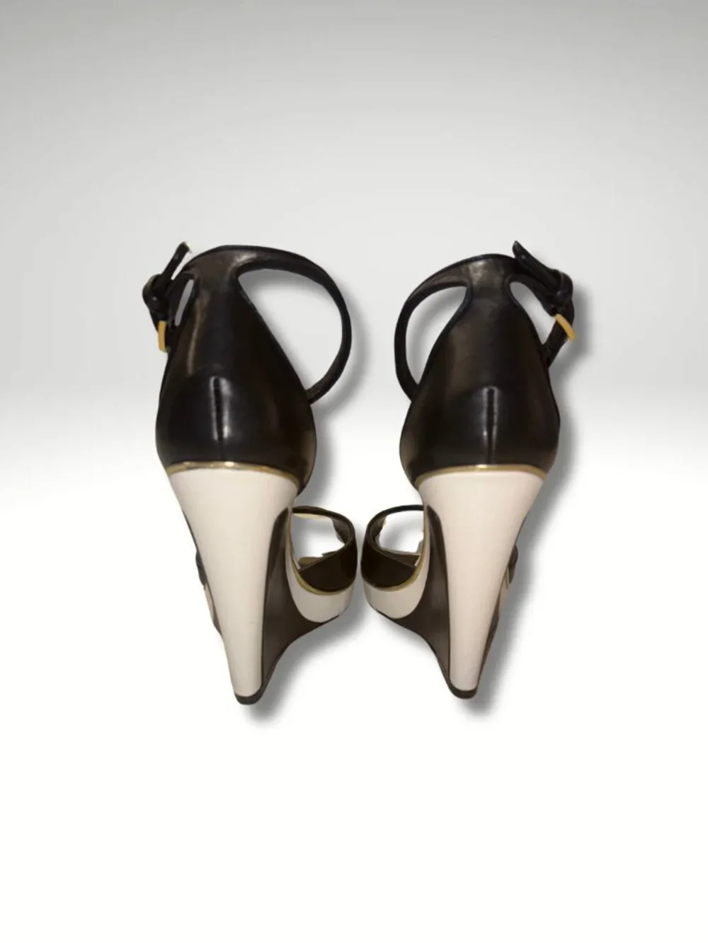 Tom Ford - Black and White Wedges